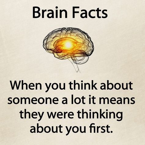 When you think about someone a lot it means they were thinking about you first.💭👥 Psychology Facts About Love, Physcology Facts, Physiological Facts, Psychological Facts Interesting, Personality Tests, Brain Facts, Unique Facts, True Interesting Facts, Psychology Says