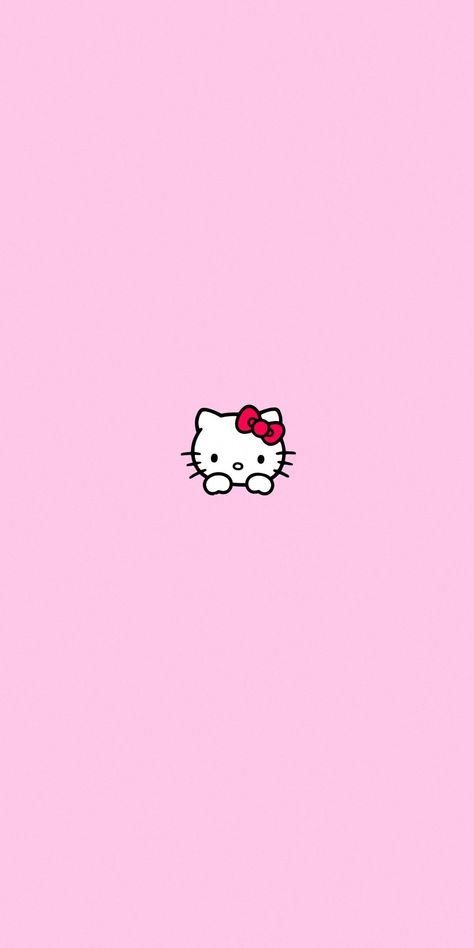 Pink Wallapers Aesthetics, Help Kitty Wallpaper, Hello Kitty Images Wallpapers, Hello Kitty Home Screen Wallpaper, Simple Hello Kitty Wallpaper, Hello Kitty Lockscreen Aesthetic, Hello Kitty Backgrounds Iphone, Hello Kitty Pink Background, Hello Kitty Backgrounds Wallpapers