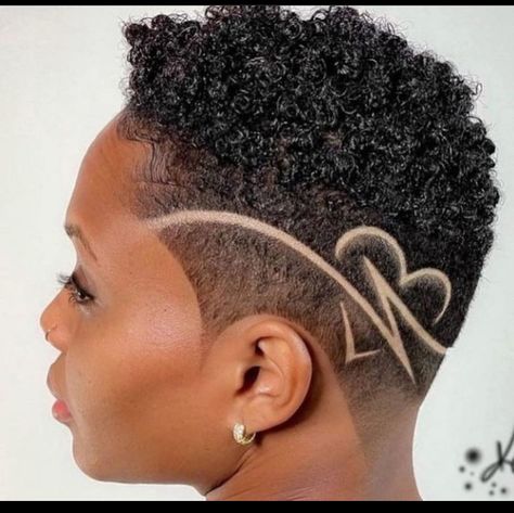 Hair Tattoos Women, Heart Haircut Designs Black Women, Design Haircuts Women, Women Fades With Designs, Design In Haircut, Designs In Hair For Women, Undercut Designs For Black Women, Barber Designs In Hair, Haircut Designs For Women Black