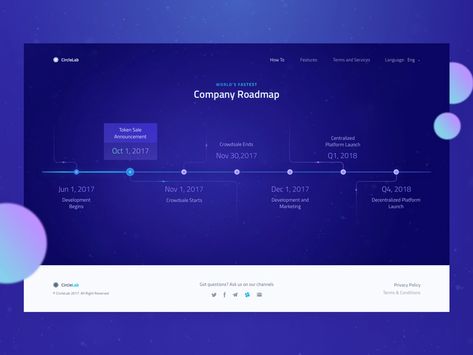 New Cryptocurrency Website: Roadmap Design by Sergey Pikin - Dribbble Roadmap Design, Road Map Design, Product Roadmap, Ui Website, Portal Design, Timeline Design, Progress Bar, Website Creation, Dashboard Design