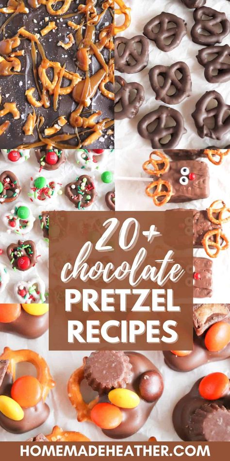 Waffle Pretzels Holidays, Christmas Candy Recipes With Pretzels, Rollo Pretzel Treats Christmas, Chocolate Pretzel Trees, Hershey Kiss Pretzels Recipe, Chocolate Covered Pretzels For Christmas, Easy Chocolate Pretzels, Chocolate And Pretzels Holiday Treats, Pretzels Dipped In Chocolate Christmas