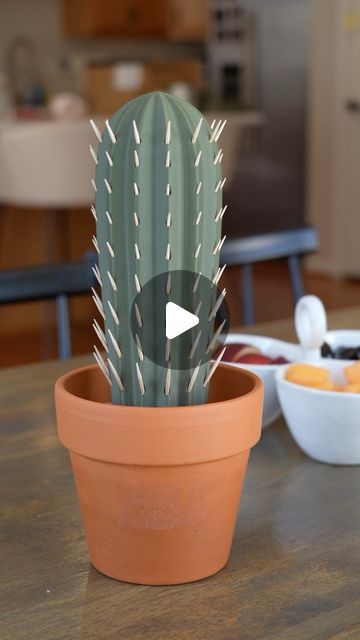 3d Printed Gadgets, 3d Printing Ideas Gardening, Toothpick Cactus, 3d Print Gardening, Toothpick Holder, 3d Printed Plant Accessories, Pen Holder 3d Print, Toothpick Crafts, Plant Pot 3d Printed