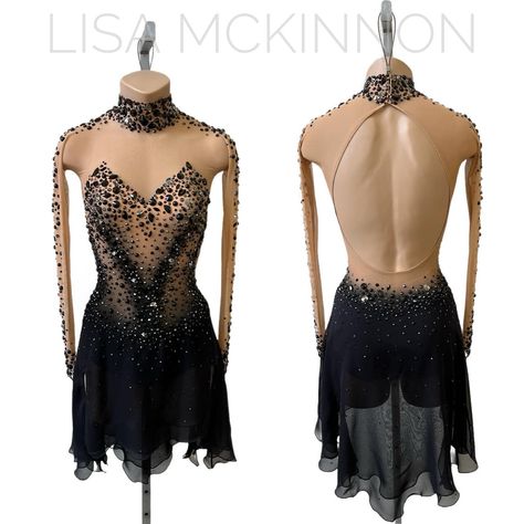 Lisa McKinnon | 🖤✨Custom Lisa McKinnon for Ava Marie Ziegler @_avaziegler ✨🖤🫶🏻 ~ #lisamckinnon #customlisamckinnon #designer #costumedesigner #custom… | Instagram Lisa Mckinnon, Kaori Sakamoto, Ice Dance Dresses, Ava Marie, Competition Skating Dress, Crystals Art, Skating Competition, Figure Skating Competition Dresses, Figure Skating Outfits