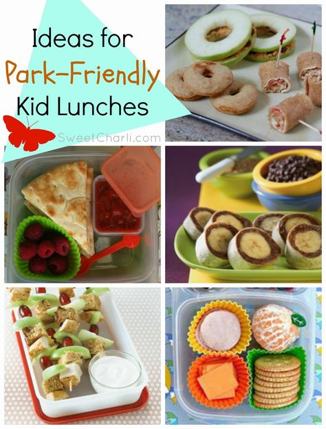 Sweet Charli: 5 Park-Friendly Kid Lunches.. make food fun for little ones! Kid Lunches, Easy Lunch Ideas, Picnic Lunch, Fun Lunch, Summer Lunch, Picnic Food, Lunch To Go, Easy Lunch, Picnic Foods