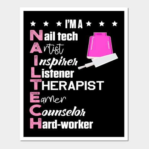 Cute Nail Tech Aprons, Nail Tech Quotes Funny, Quotes For Nails Salon, Quotes For Nail Technicians, Nail Tech Apron Ideas, Nail Tech Poster Ideas, Nail Tech Promotion Ideas, Nail Artist Quotes, Nail Tech Wallpaper