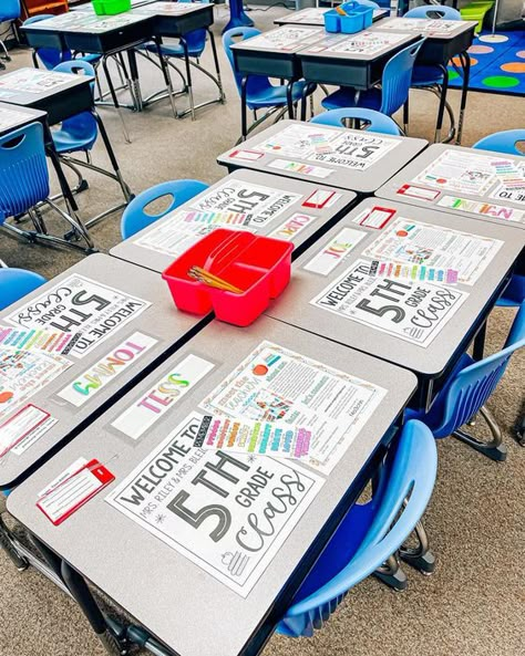 Open House Desk Ideas, Cute 3rd Grade Classrooms, Meet The Teacher Classroom Ideas, Back To School Meet The Teacher, Fourth Grade Open House, Open House Ideas For Classroom, Class Wishlist Open House, Erase Your Fear Back To School, Middle School Meet The Teacher Ideas