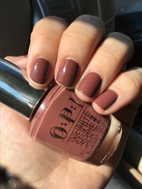 OPI Infinite Shine: Linger Over Coffee Opi Linger Over Coffee Gel, Opi Coffee Nail Polish, Linger Over Coffee Opi, Opi Autumn Colours, Opi Linger Over Coffee, Cinnamon Color Nails, Opi Gel Fall Colors, Opi Fall Gel Colors, Fall Opi Dip Colors