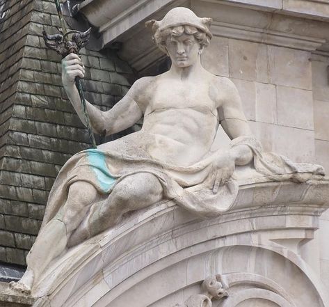 Hermes Statue Aesthetic, Mercury God Aesthetic, Hermes Greek God Aesthetic, Greek Mythology Art Ancient Greece Aesthetic, Greek God Poses, Hermes Aesthetic Greek, Hermes Deity, Greek Gods Statues, Hermes Greek Mythology