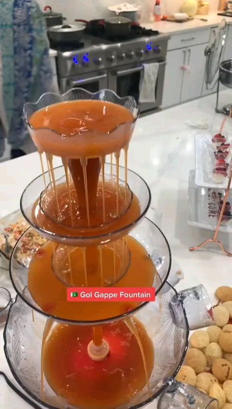 halalbengali on Instagram: Pani puri heaven Credit: @rizvi_rabia Pani Puri Station Wedding, Pani Puri Fountain, Pani Puri Station, Indian Wedding Food Station, Indian Food Party, Indian American Weddings, Party Stations, Pani Puri, Reception Food