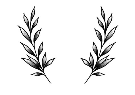 Traditional Leaves Tattoo, Greek Leaf Tattoo, Leaf Knee Tattoo, Laurel Tattoo Design, Black Leaves Tattoo, Laurel Leaf Tattoo, Traditional Tattoo Leaves, Greek Leaves Tattoo, Laurel Tattoo