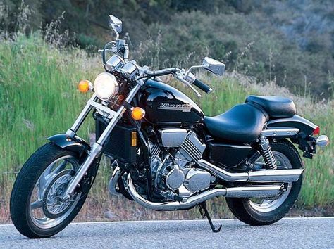 Honda Magna 750: Heavy-Hitting Middleweight Motorcycle | Motorcycle Cruiser Honda Magna 750, Honda Magna, Motorcycle Cruiser, Honda Motorbikes, Honda Vehicles, Motorcycle Wedding, Motorcycle Honda, Motorcycle Magazine, Motorcycle Trailer