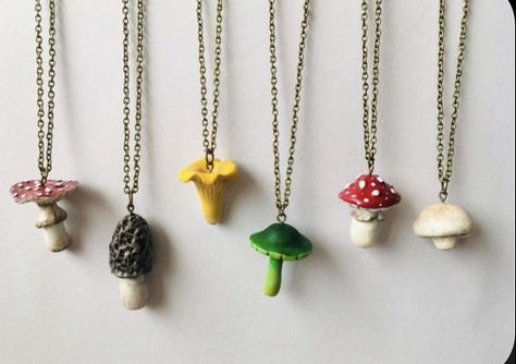 Weird Jewelry, Tanah Liat, Indie Jewelry, The Mushroom, Dope Jewelry, Diy Rings, Diy Clay Crafts, Bijoux Diy, Diy Clay