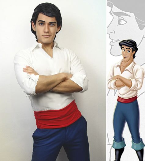 Prince Dress Up, Prince Eric Costume, Principe Eric, Diy Karneval, Cosplay Disney, Disney Princess Cosplay, Fantasia Disney, Diy Kostüm, Princess Cosplay