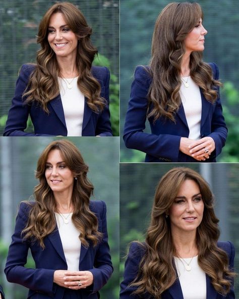 Princess Of Wales Hair, Kate Middleton Hair 2023, Princess Kate Hair, Kate Middleton New Hair, Prince James, Awesome Kate, Looks Kate Middleton, Kate Middleton Hair, Prins William