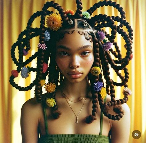 Editorial Natural Hair, Editorial Braids Black Women, Creative Protective Hairstyles, Afro With Braids, Eccentric Hairstyles, Natural Hair Photoshoot Ideas, Editorial Braids, Unique Natural Hairstyles, Unique Black Hairstyles