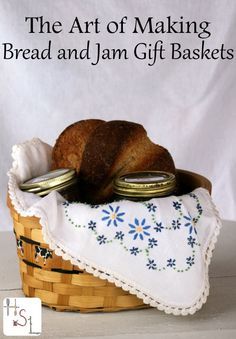 Make the most of homemade items by perfecting the art of making bread and jam gift baskets for every occasion and person on your gift list. Bread And Jam Gift, Jam Gift Basket Ideas, Jam Gift Basket, Homemade Baskets, Bread Gifts, Jam Gift, Bread Jam, Homemade Gift Baskets, Fruit Basket Gift