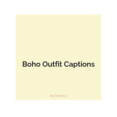 As the bohemian trend continues to grow, we rounded up the best boho captions and quotes for Instagram to help you capture the spirit of being a free spirit. See all quotes and captions on https://metromag.com/boho-captions/ Boho Captions, Fashion Captions, Quotes For Instagram, The Bohemian, All Quotes, Boho Look, Free Spirit, The Spirit, Boho Outfits