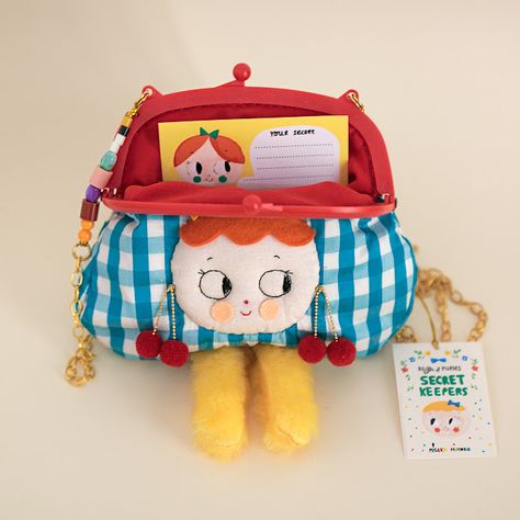 misako mimoko: New SECRET KEEPER Bags! Easy Sew Purse, Big Eyes Doll, Happy Xmas, Cute Envelopes, Secret Keeper, Diy Bags Purses, Art Bag, Small Clutch, Bag Collection