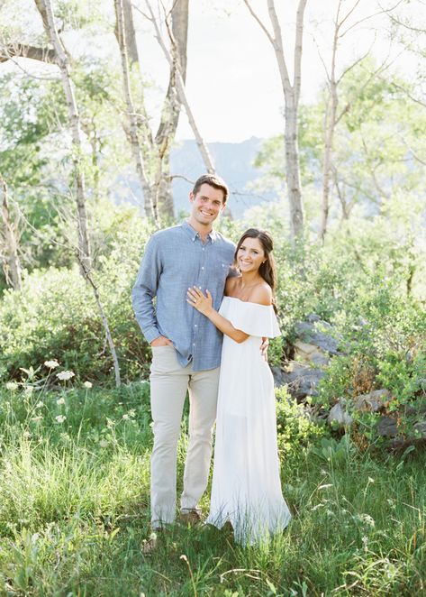 All White Outfit Engagement Photos, Engagement Dress Lulus, Men Outfits Engagement Photos, Guys Engagement Photo Outfits, Male Engagement Photo Outfits, Mens Engagement Outfits Summer, Men’s Engagement Picture Outfit, Engagement Photos Backgrounds, Mens Engagement Photo Outfits Summer