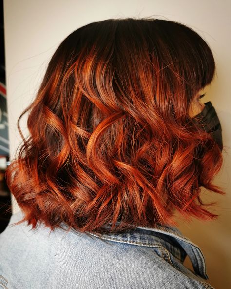 Dimensional copper hair with shadow root Copper Hair With Shadow Root, Dimensional Copper Hair, Dimensional Copper, Hair Color Inspiration, Root Shadow, Copper Highlights, Shadow Root, Tell A Story, Copper Hair