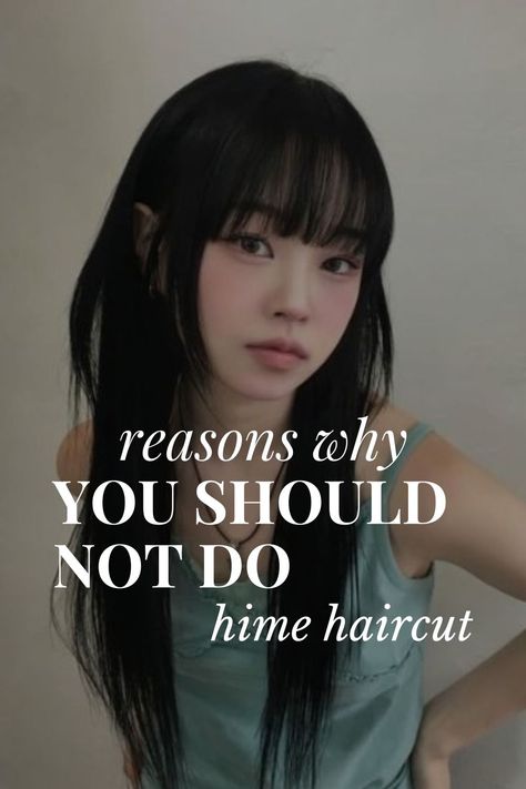 Reasons Why You Should Not Do a Hime Cut Hime Bangs Hairstyle, Hime Cut Round Face, Hime Cut Curly Hair, Hime Cut Without Bangs, Short Hime Cut, Hime Cut Short Hair, Hime Cut Hairstyles, Hime Cut Long Hair, Straight Hair With Bangs