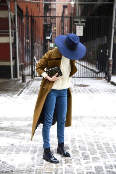 Winter Mode Tips, Hat Outfit, Looks Street Style, Blue Hat, Mode Inspo, Inspiration Mode, Street Chic, Looks Style, Mode Inspiration