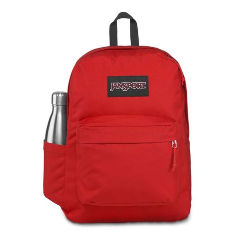 Jansport SuperBreak Plus Backpack in Multi | Boardertown Backpacks Jansport, Mochila Jansport, Jansport Superbreak Backpack, Red Tape, Campus Backpack, Red Backpack, Grey Backpacks, Student Backpacks, Jansport Backpack