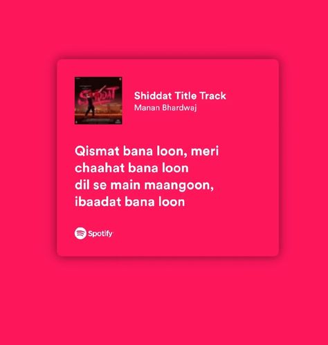 Spotify aesthetic lyrics of Hindi songs Hindi Songs Poster, Hindi Songs Spotify Lyrics, Spotify Hindi Songs Aesthetic, Spotify Lyrics Aesthetic Hindi, Lyrics Aesthetic Hindi, Hindi Songs Lyrics Quotes, Deep Lyrics Songs, More To Life Quotes, Bollywood Lyrics