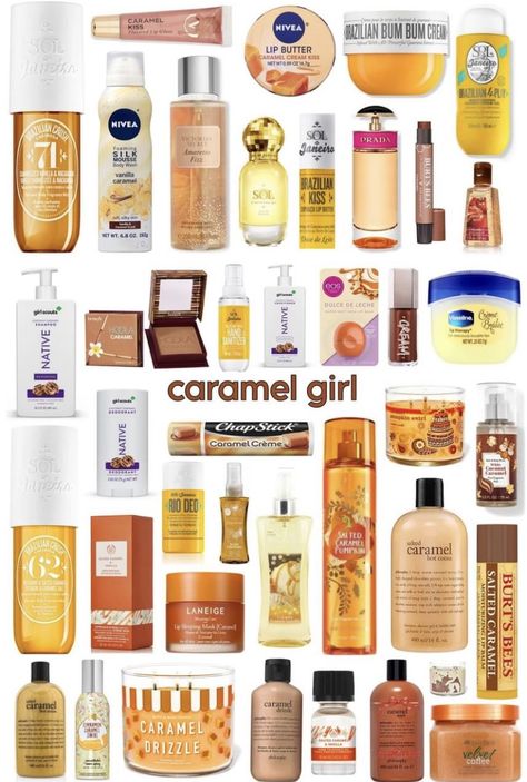 Hair Products To Smell Good, Caramel Shower Routine, Caramel Skincare Products, Body Smells Combo, Combos To Smell Good, How To Smell Like Salted Caramel, Caramel Body Care, Caramel Body Wash, How To Smell Like Autumn