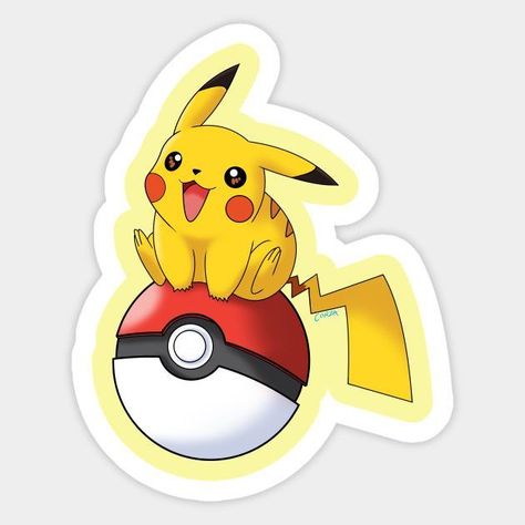 Pikachu Sticker, Pikachu Pokeball, Pikachu Tattoo, Pikachu Drawing, Pikachu Pikachu, Pokemon Cake, Pikachu Art, Pikachu Wallpaper, Pokemon Birthday Party