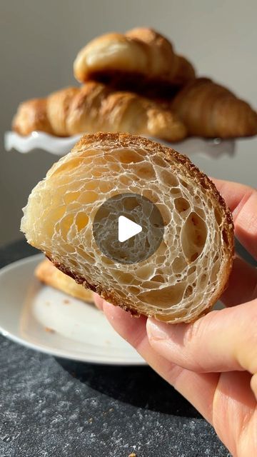 8.7M views · 892K likes | Natalya Syanova on Instagram: "No secrets… the best croissant ever 🥐🥐🥐  Click the link in my profile for the recipe.  #homemade #croissant #croissants #bakeathome #homebaker #recipes #tutorial  #easyrecipes #easybaking #рецепт #круасаны #круасанырецепт #croissantrecipe" Easy Croissant Recipe, Homemade Croissants, Croissant Recipe, Easy Baking, My Profile, The Recipe, Click The Link, Food Videos, Baking Recipes