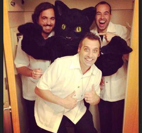 Guys and Benjamin Cat Impractical Jokes, Brian Quinn, Impractical Jokers, Joker Is, Lifelong Friends, You Funny, Man Humor, Bones Funny, Funny Laugh