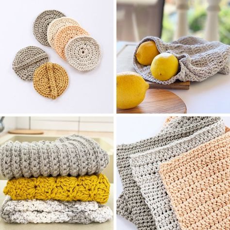 Free Crochet Patterns For 3 Weight Yarn, Worsted Cotton Crochet Patterns, Easy Crochet Cotton Patterns, Peaches And Cream Yarn Projects, Polyester Yarn Crochet Projects, Sugar N Cream Yarn Projects, Crochet Pattern Cotton Yarn, Small Cotton Yarn Crochet Projects, Cotton Yarn Projects Crochet