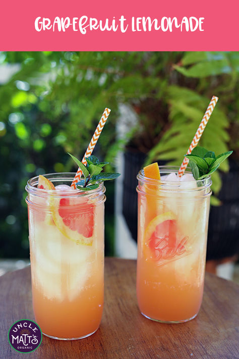 Grapefruit juice and lemonade… the combo you never knew you needed! With a perfect balance of tart and sweet grapefruit and zesty lemon flavors, this cocktail is sure to be a hit at your next backyard barbecue! Plus, the addition of tequila gives it an extra kick that will have your guests coming back for more. Grab your ingredients and get ready to whip up this delicious drink that is guaranteed to cool you down this summer. Cheers! #grapefruitlemonade #grapefruitjuice Grapefruit Lemonade, Grapefruit Drink, Grapefruit Juice, Backyard Barbecue, Fruit Drinks, Vitamin B, Drink Recipes, Iced Tea, Yummy Drinks