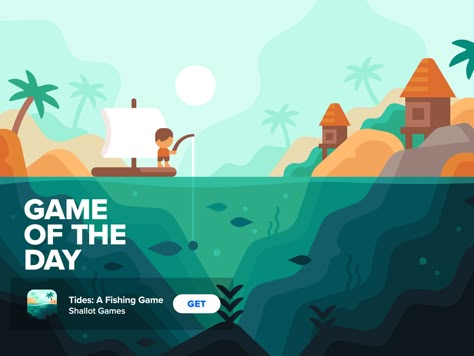 Gamification Ui, Submarine Art, Ocean Games, Matt Anderson, Pixel Art Landscape, Game Card Design, Art Test, Underwater Images, Minimal Background