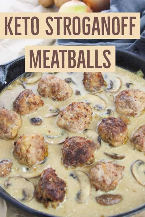 Keto Recipes Meatballs, Keto Friendly Meatballs, Keto Meat Dishes, Keto Meatball Recipes Easy, Keto Meatball Dinner Ideas, Meatball Keto Recipes, Keto Lunches Easy, Meatball Recipes Keto, Keto Stroganoff