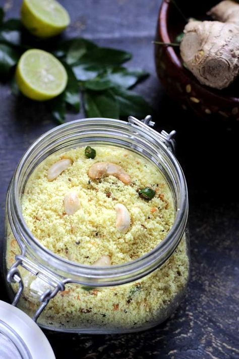 Instant Rava Upma Mix | Homemade Travel Food - Udupi Recipes Udupi Recipes, Bread Upma, Instant Dosa Recipe, Rava Upma, Tamil Cooking, Indian Bread Recipes, Healthy Breakfast Menu, Superfood Breakfast, Instant Food