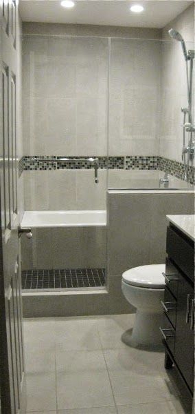 Bath Tub in Shower / Wet Room Bathroom Remodel Wet Room Bathroom, Tub Remodel, Small Bathroom Remodel Designs, Bathtub Remodel, Wet Room, Hall Bathroom, Bathroom Tub, Tub And Shower, Bathroom Remodel Shower