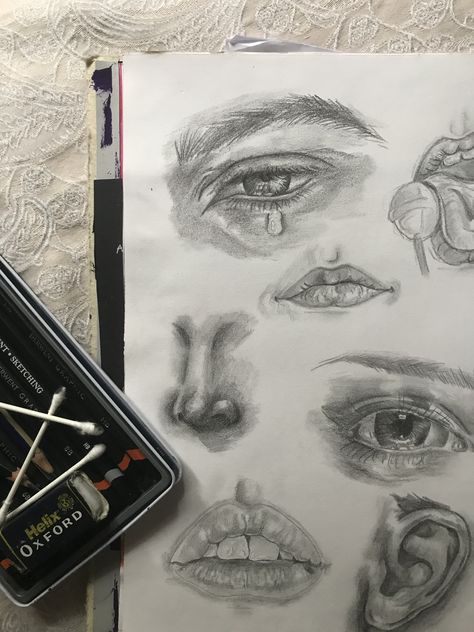 Gcse Art Expression, Portraiture A Level Art, Gcse Art Emotions, Gcse Art Final Piece Grade 9 Identity, Portraits Art Gcse, Facial Features Art Gcse Page, Gcse Art Portraits Title Page, I Me Mine Art Gcse, Art Gcse Layout Ideas