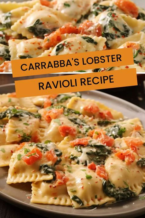 Carrabba’s Lobster Ravioli Recipe – Hungarian Chef Best Sauce For Lobster Ravioli, Lobster Ravioli Recipe, Lobster Ravioli Sauce, Carrabbas Recipes, Crab Ravioli, Ravioli Sauce, Italian Grill, Lobster Ravioli, Ravioli Pasta