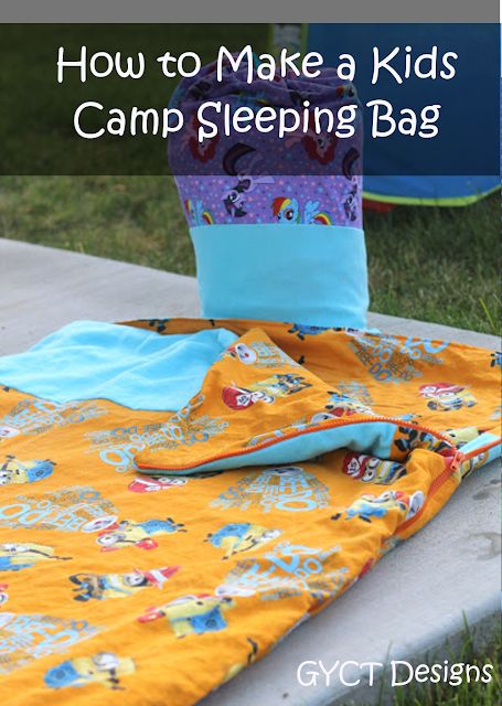 How to sew your own a Kids Camp Sleeping Bag Tutorial Kids Sleeping Bag Pattern, Diy Sleeping Bag, Sleeping Bag Pattern, Toddler Sleeping Bag, Camping With Toddlers, Kids Camp, Kids Sleeping Bags, Sew Simple, Fabric Purse