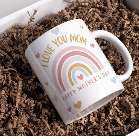 Mothers day gift, gift for Mom, Personalised Mug, mother's day present, Rainbow mug for mom, customised, Mom gift, gift for her, coffee cup Mothers Day Mug Ideas, Decor Closet, 10 Mayo, Small Business Design, Rainbow Mug, Mug For Mom, Mom Funny, Mug Template, Mother's Day Photos