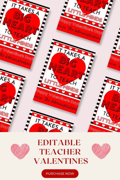 Valentines Day Cards For Teachers, Teacher Valentine Cards Printable, Valentine's Day Staff Appreciation, Happy Valentines Day Teacher, Valentine’s Day Teacher Appreciation, Teacher Recognition, Teacher Valentine Cards, Coworkers Valentines, Teacher Valentines