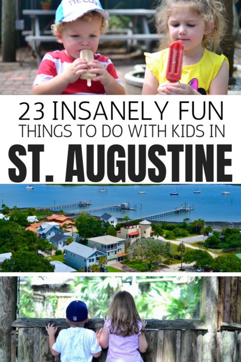 St. Augustine with Kids - Family Travel Guide — A Mom Explores Family Vacation Ideas, Saint Augustine Beach, Florida Adventures, Gulf Coast Florida, Best Family Vacations, Things To Do With Kids, St Augustine Florida, Family Vacation Destinations, Visit Florida