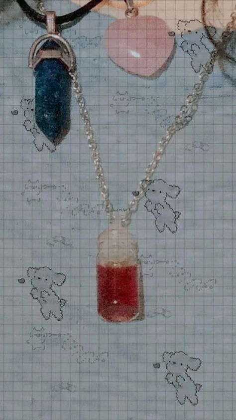 Cuarzos, collares de sangre Pendant Necklace, Pendant