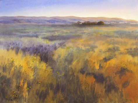 Prairie Painting, Prairie Art, Prairie Landscape, Big Painting, Tempera Painting, House Things, Overland Park, Watercolor Techniques, Tempera