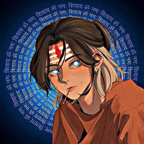 pin/hehemonu Aesthetic Funny Anime Pfp, Mahadev Cartoon Pic, Hindu Aesthetic Pfp, Sanatani Dp For Instagram, Mahadev Instagram Dp, Shiva Anime Art, Hindu Anime Character, Kattar Hindu Logo, Dp Photos For Instagram