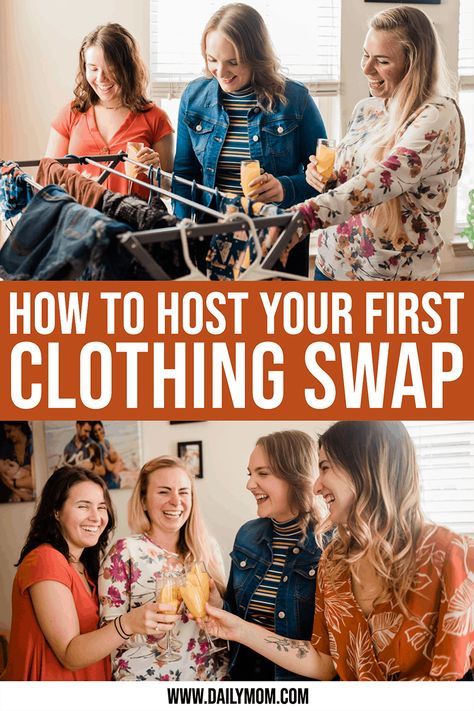 Clothing Swap Party, Swap Party, Clothes Swap, Clothing Swap, Mommy Moments, One Clothing, Recycle Clothes, Gifts For New Parents, Friend Outfits