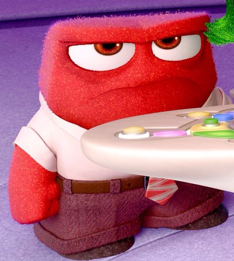 Anger from Pixars inside out #disney Anger Inside Out Aesthetic, Anger Inside Out Icon, Angry Inside Out, Inside Out Matching Pfp, Anger From Inside Out, Inside Out 2 Anger, Anger Inside Out, Anger Character, Anger Aesthetics