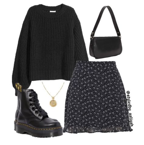 Mode Hippie, A Skirt, Mode Inspo, Outfit Inspo Fall, Edgy Outfits, Mode Vintage, Mode Inspiration, الرسومات اللطيفة, Lookbook Outfits